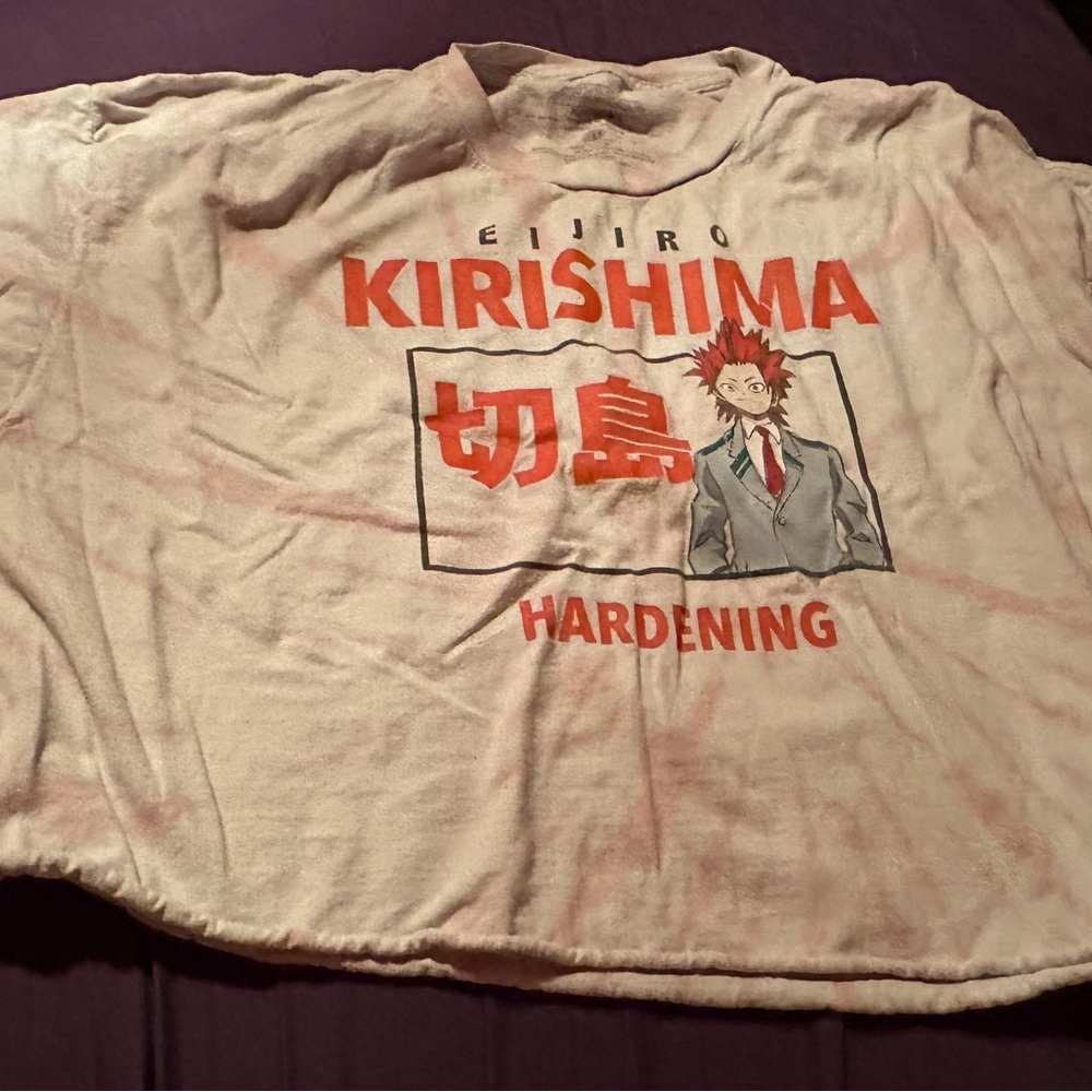 My Hero Academia Kirishima crop top. Size medium